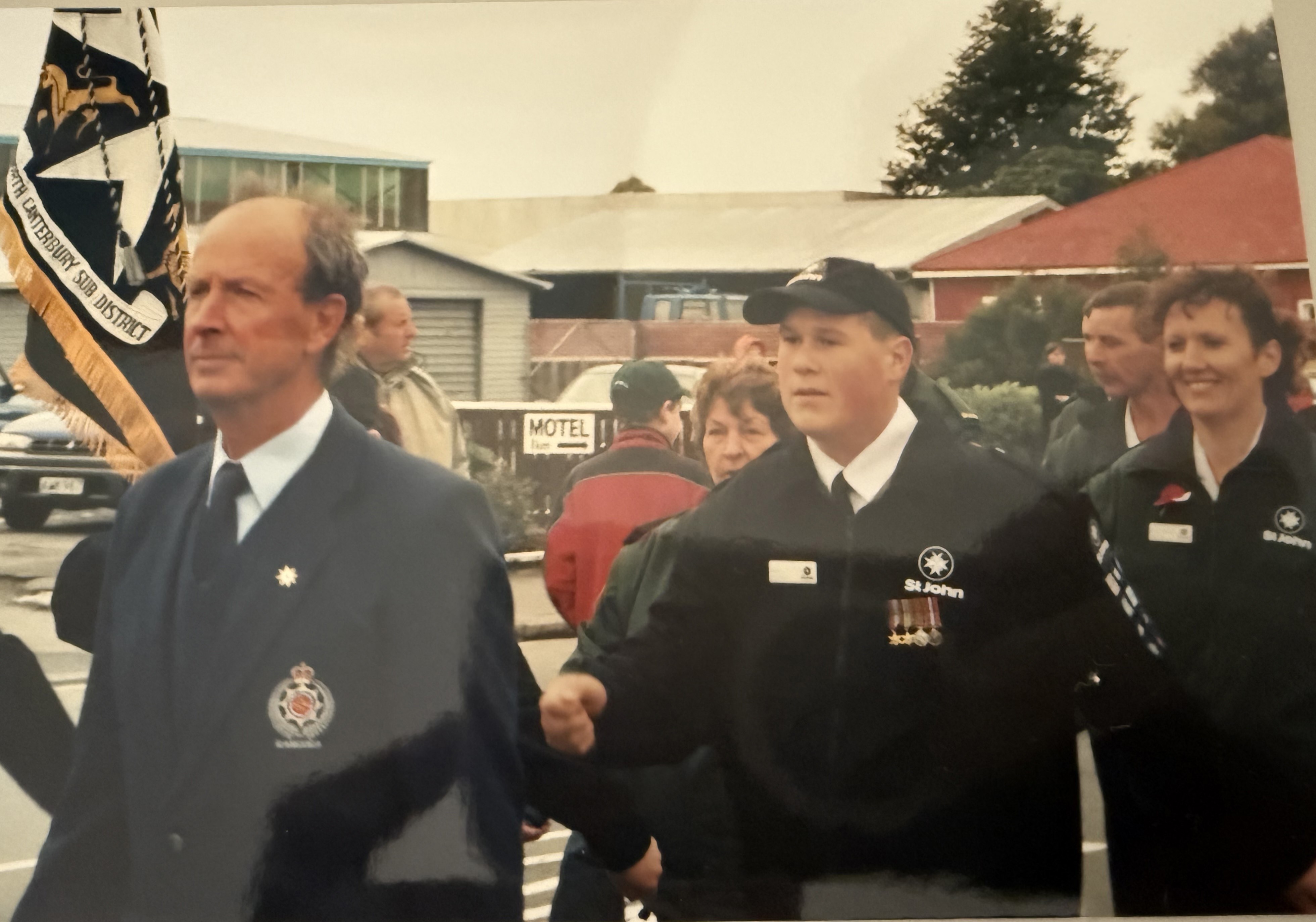 Rhys as a young St John volunteer back in New Zealand