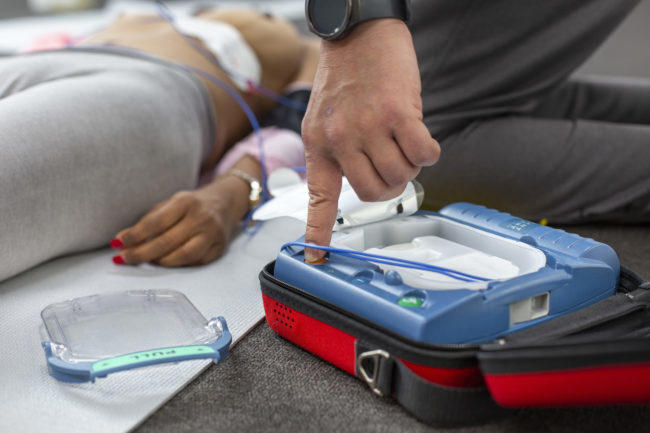 St John first aid products defibrillator