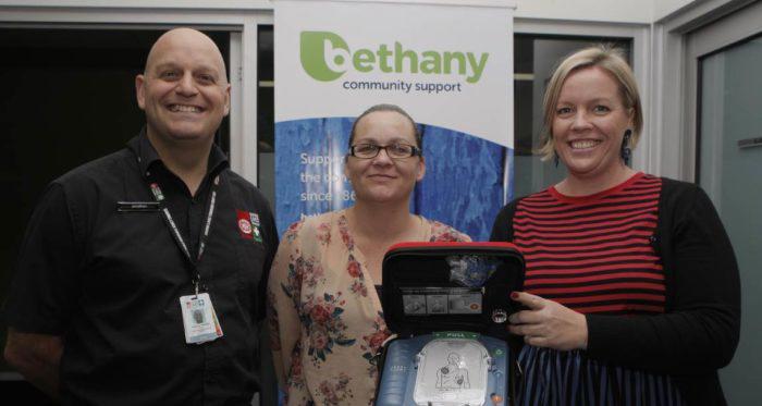 St John defibrillator Jonathon Barge Bethany Community Support