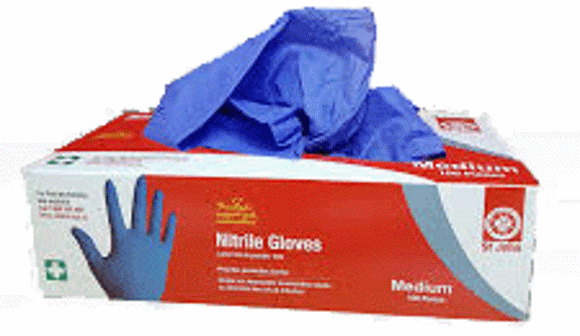 St John Nitrile gloves product
