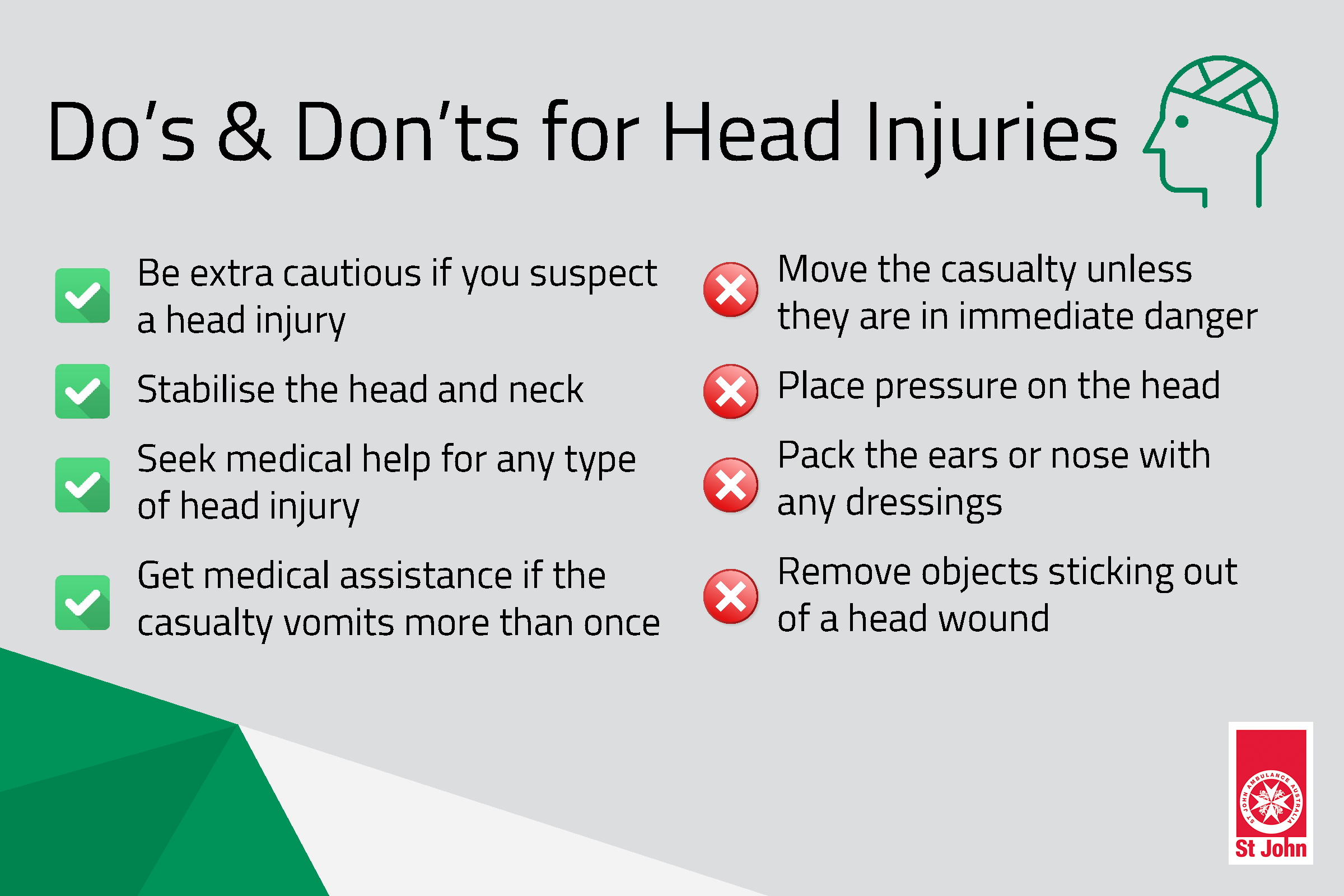 head injury first aid