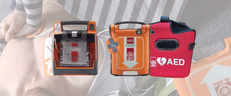 The St John G5 and G3 Elite AEDs are simple, effective and ready for the rescue.